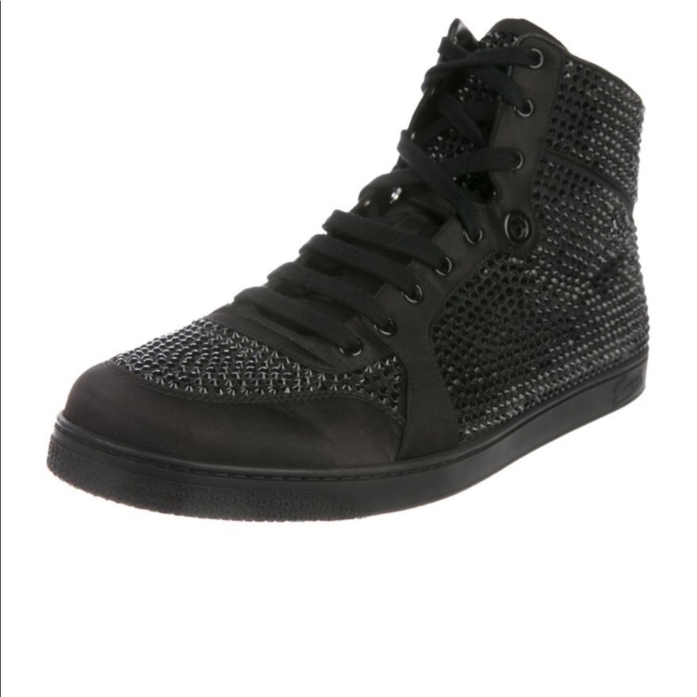 Gucci Satin High-Top Sneaker